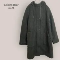 【ゴールデンベア】Golden Bearフード付きコート　ジップアップ　ウール混