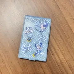 ディズニーストア　ミニーマウス　シークレットミラー　水色　ミニサイズ