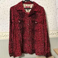 クリームソーダレオパード柄 長袖シャツ L