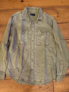 GAP オリーブグリーン 長袖シャツS