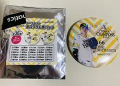 ソフトバンクホークス 日本一チャンピオン 松本裕樹ホログラム缶バッジ
