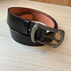 【大特価】メンズビジネスベルト　ブラック　カジュアル　高級感　太いバックル