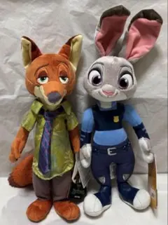 ディズニー ズートピア ニック ジュディ ハグ ぬいぐるみ - メルカリ