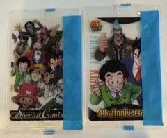 ジャンプ40周年 コラボカード ドラゴンボール×ワンピース 2枚セット未