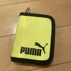 PUMA イエローナイロン 二つ折り財布 子供用のサムネイル