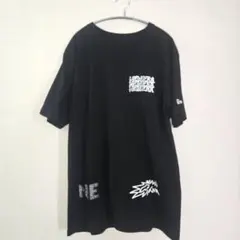 NEW ERA グラフィックプリント 半袖Tシャツ ブラック