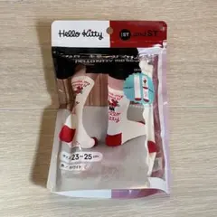 新品 and ST ハローキティ リブソックス ホワイト 23-25cm