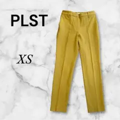 プラステ　テーパードパンツ　黄色　XS オフィスカジュアル　スラックス