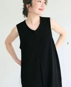 coca 新品エンボスフロントジップオールインワン　サイズS黒
