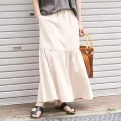 【美品】フリークスストア<接触冷感> SUMMERCOOL ティアードスカートのサムネイル
