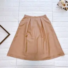 NATURAL BEAUTY BASIC フレアスカート　ピンクベージュ　S