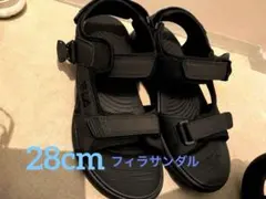 【美品】FILA スポーツサンダル ブラック 28.0cmのサムネイル