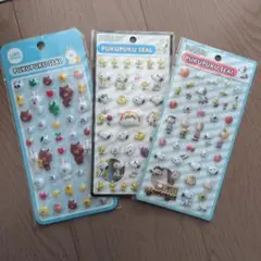 PEANUTS LINE FRIENDS PUKUPUKUシール 3枚セット