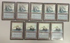 MTG 冠雪の島　アイスエイジ　旧枠　氷雪　９枚セット