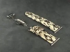 アップルウォッチ　スネークレザーベルト　Dバックル付き