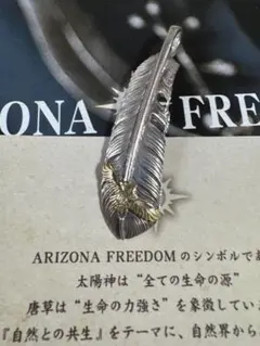 ARIZONA FREEDOM K18 頭金 小イーグル ペンダントトップ - メルカリ