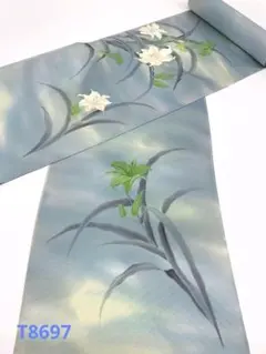 付け下げ 刺繍 銀彩 正絹 反物 T8293 | Mercari