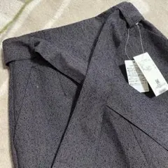 新品未使用　ナチュラルビューティベーシック　ダークブラウンラップタイトスカート