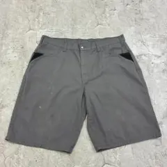 Dickies　ワークショーツ　W38　グレー　古着　ワークウェア　カジュアルのサムネイル