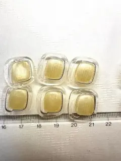 NO.308 昭和レトロボタン　ヴィンテージ　ベージュクリア14個セット