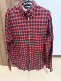 TOMMY HILFIGER 赤黒チェックシャツ S