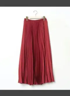 UNITEDARROWS　アコーディオン　プリーツスカート　レッド