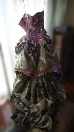 立体フラワー装飾 カラードレス パープル系 | Mercari