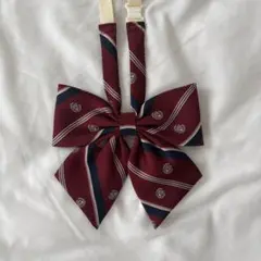 EASTBOY イーストボーイ バーガンディ ストライプ リボン