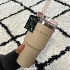 スタバ　3WAYステンレスタンブラー　STANLEY ベージュ　473ml