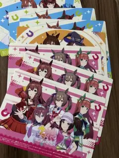 【新品・非売品】ウマ娘 プリティーダービー セブンイレブン限定　厚紙シート 3種