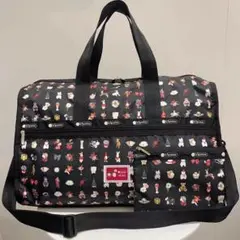 新品 レスポートサック ピンクハウス ブラック ボストンバッグ ポーチ付き