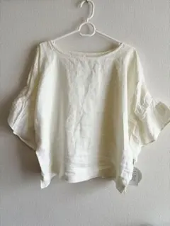 【ピッチン】変形袖トップス　ホワイト