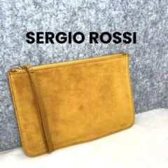 【美品】SERGIO ROSSI スエードポーチ　バッグ