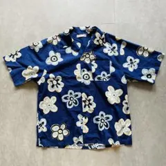 チ*ン様 50s レーヨンシャツ アトミック柄 カスリ 絣 ロカビリー