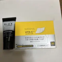 MISSHA ミシャ ビタシープラス クイックマスク　＆　ブラックゲルパックのサムネイル