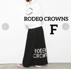 RODEO CROWNS WIDE BOWL ロゴプリーツスカート　M ブラック