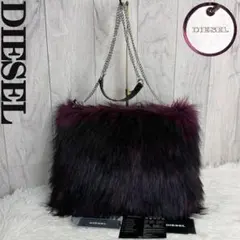 極美品♡タグ付♡DIESEL ディーゼル ロゴ ファー 2wayショルダーバッグ