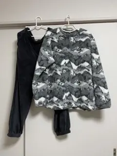 GU フリースルームウェア 上下セット L-XLサイズ 部屋着 パジャマ