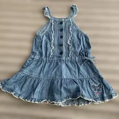 ☆KP ジャンパースカート　デニム　95 フリル　☆のサムネイル
