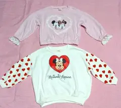 ミッキー ミニー トレーナー 110cm セット
