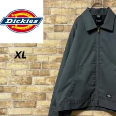 ディッキーズ　ワークジャケット　中綿　グレー　ビッグシルエット　キルティングXL