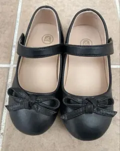 【美品】キッズ フォーマルシューズ 17.5cm ブラック 卒園式　入学式