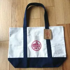 【新品タグ付】トレジョ トレーダージョーズ エコバッグ トートバッグ ネイビー