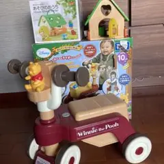 くまのぷーさんおしゃべりウォーカーライダー　　もりのおうち2点のサムネイル