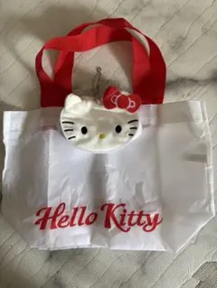 Hello Kitty トートバッグ ホワイト/レッド