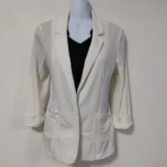 レディース　ジャケット　オフホワイト　Mサイズ