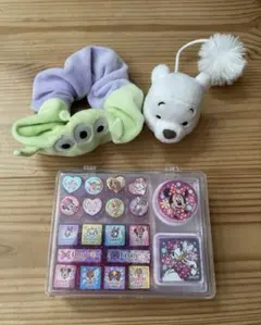 ミニー＆デイジースタンプ　髪ゴムセット