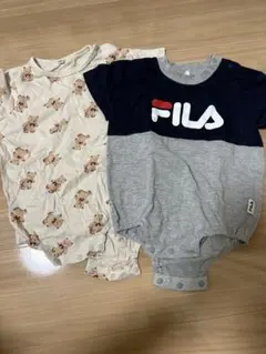 FILA ロンパース 80cm 2枚セット　くま　総柄のサムネイル