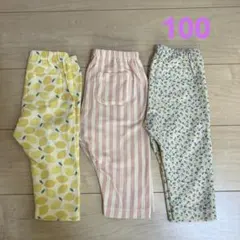 UNIQLO レギンス　七分丈　100 3枚セット