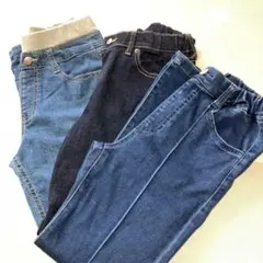 デニムパンツ　女の子150 3本セット